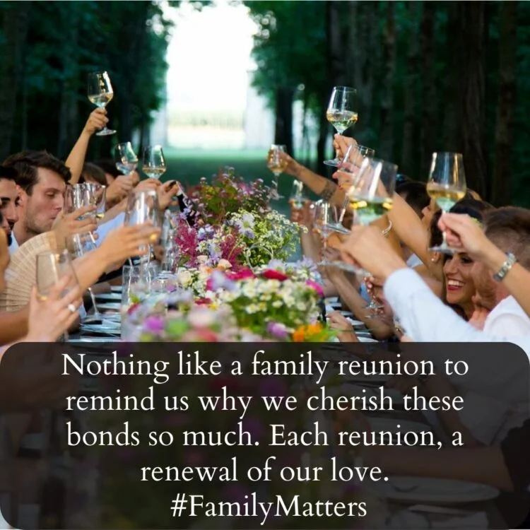 Instagram caption for a family celebration